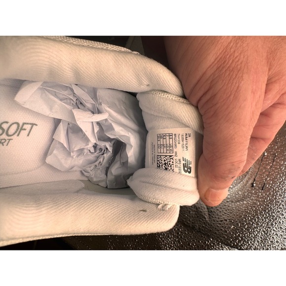 New Balance 411v1 Womens 8.5 Narrow Walking Shoes White WA411LW1 CUSH+ NEW - Picture 6 of 7